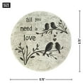 thumbnail image 2 of Zingz & Thingz All You Need Is Love Stepping Stone in White, 2 of 2