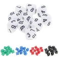 thumbnail image 4 of 2x10pcs Dados Poliédricos D10 Caras para Juegos Blancos CUTICAT Dados poliédricos, 4 of 8