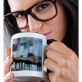thumbnail image 2 of 3dRose, Vintage Ellis Island, 11oz Two-Tone Black Mug, 2 of 7