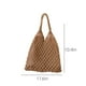 thumbnail image 3 of Mochila de paja de ganchillo para mujer - Bolso de playa bohemio con cierre de cordón, mochila cruzada para viajes de verano y uso casual, 3 of 7