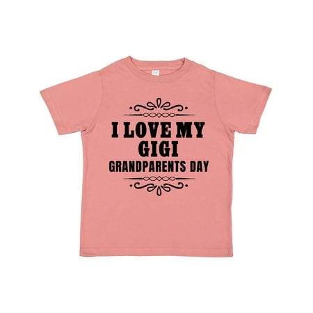 

Inktastic Grandparents Day I Love My Gigi Gift Toddler Boy or Toddler Girl T-Shirt