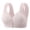 Grey, variant on Wang6 Button Front Closure Bras for Older Women Wireless Plus Size Push up Minimizer Bras Full Coverage Breathable T Shirt Bralettes Red 50