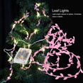 thumbnail image 2 of Guirnalda de luces LED de hoja de 2M y 20LED, bombillas decorativas de alambre de cobre para Halloween (rosa), 2 of 8
