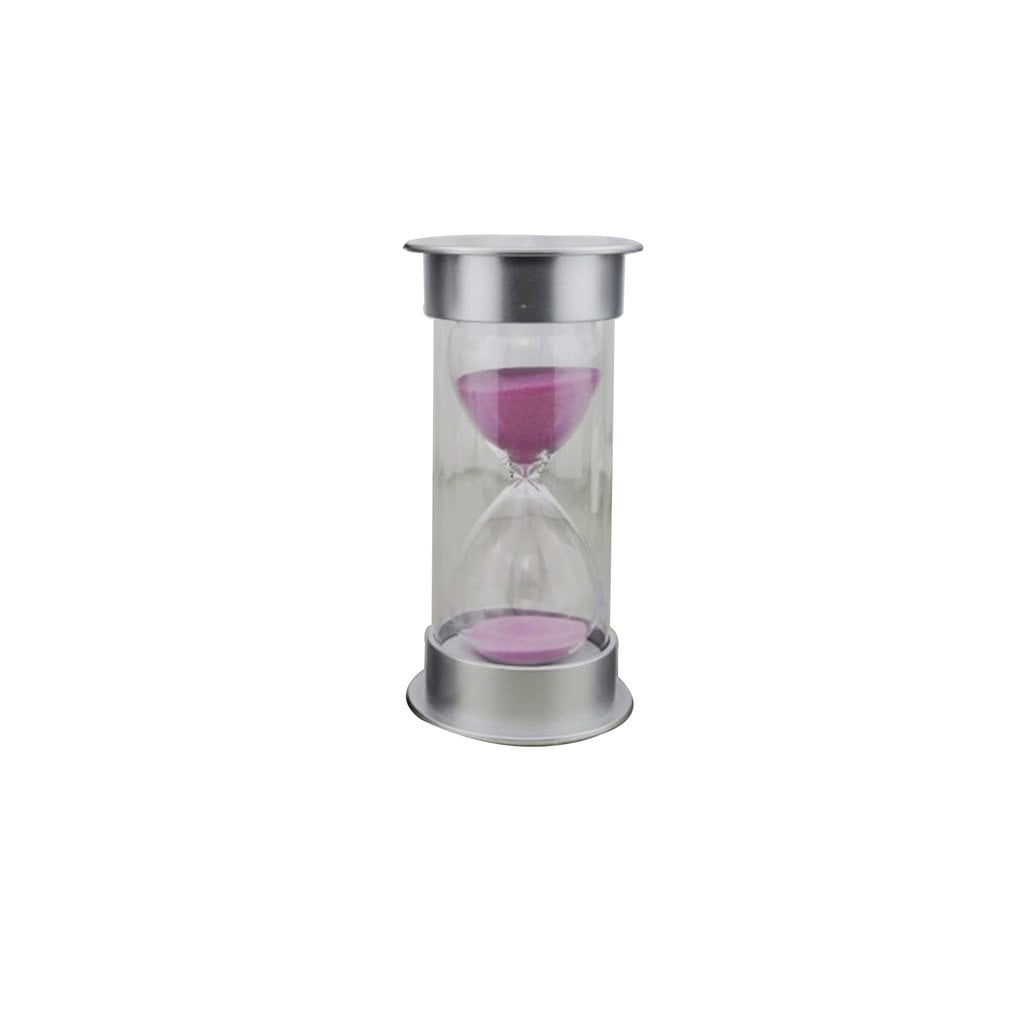 1,5,10,15,20 30 Minutes Hourglass Timer Plastic Lid & Sand 4 Colors Purple 30miniutes 