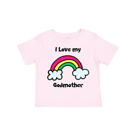

Inktastic I Love My Godmother Gift Toddler Boy or Toddler Girl T-Shirt