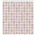 thumbnail image 3 of Afghan Shower Curtain, Doodle Style Line Arrangement of Colorful Shapes Hand Drawn Abstract Illustration, Fabric Bathroom Set with Hooks, 69W X 84L Inches Extra Long, Multicolor, by Ambesonne, 3 of 3