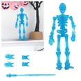 thumbnail image 2 of GiLiling Skeleton Toy 3D Printed Multi-Jointed Movable Skeleton Decor | Collectible Desk/Shelf Decor for Creative Scene Arrangements, Photography Props, and Themed Display Customization, 2 of 9