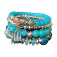 thumbnail image 3 of Pulsera Bohemia con Estilo, Pulseras Decorativas con Cuentas de Moda Azul, 3 of 9