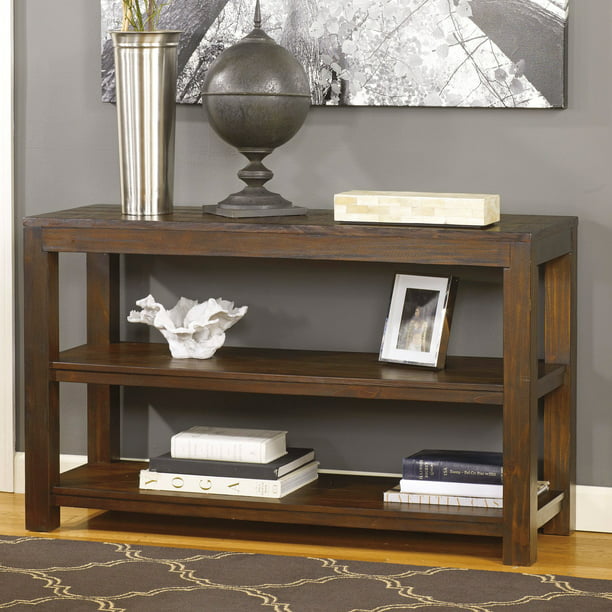 Signature Design By Ashley Grinlyn Rectangular Brown Sofa Table ...
