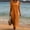 🔥 Orange, variant on Sentmoon Boho Dresses for Women Shirt Dress Summer 2026 Solid Color Short Sleeve Crew Neck Regular Fit Modest Dress with Pockets for Travel and Holiday S-3XL
