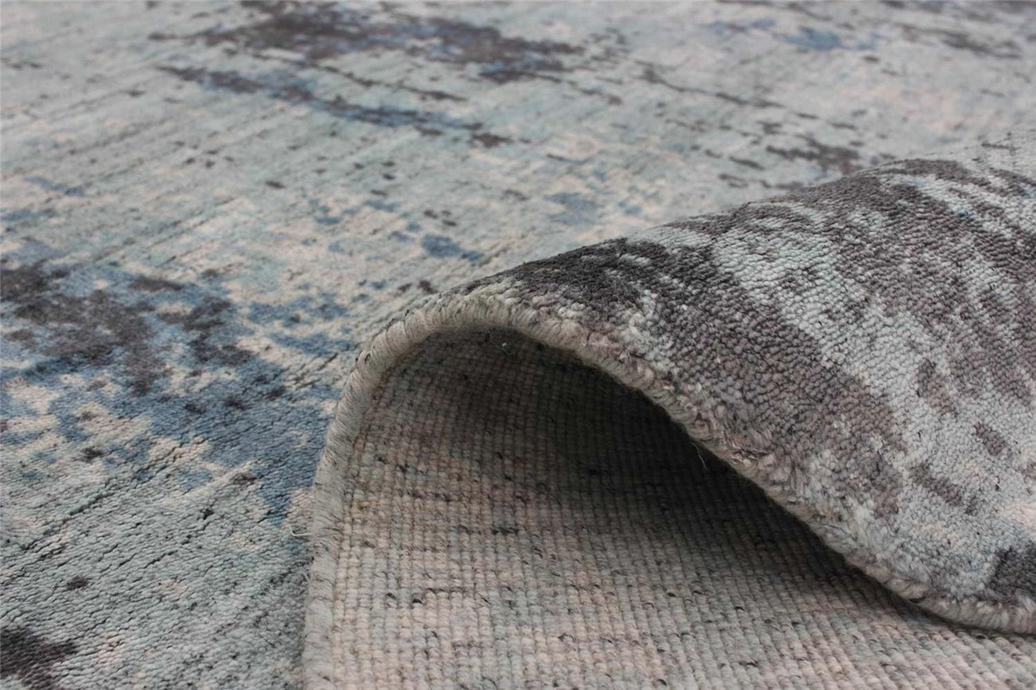 ECARPETGALLERY 5'0" x 7'4" Transitional Galleria Hand-knotted Area Rug for Living Room, Dining Room and Bedroom in Grey