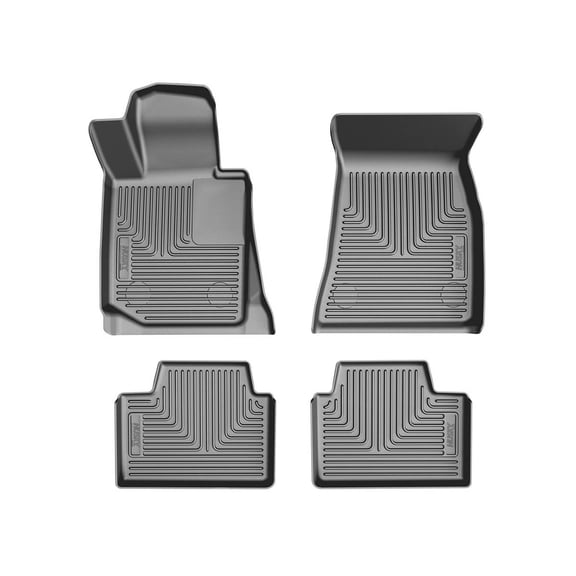 Husky Liners 96141 WeatherBeater Front & Second Seat Floor Liners - 3 Piece Fits 2022-2026 BMW 330i