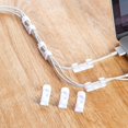thumbnail image 3 of Paquete de 20 Pinzas para Cables Abrazadera Organizadora de Soporte de Cables Autoadhesiva para de Cables , Blanco Yotijar clips organizadores de cables, 3 of 8