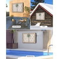 thumbnail image 2 of Outdoor TV Cover 52 to 55 Inch Weatherproof, Green Tropical Coconut Trees Waterproof TV Screen Protector for Outside Decor with Zipper and Pocket 52"L x 30"H , Summer Vintage Plant Beige, 2 of 7