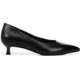 thumbnail image 2 of Naturalizer Women's Natalia Kitten Heel Pointed Toe Pump Black Leather 5.5M, 2 of 5
