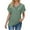Green, variant on Ahdbta Casual Shirts for Womens Tops Dressy Casual V Neck Short Sleeve Lace Splice T Shirts Cute Fashion Clothes 2024 Business Blouses