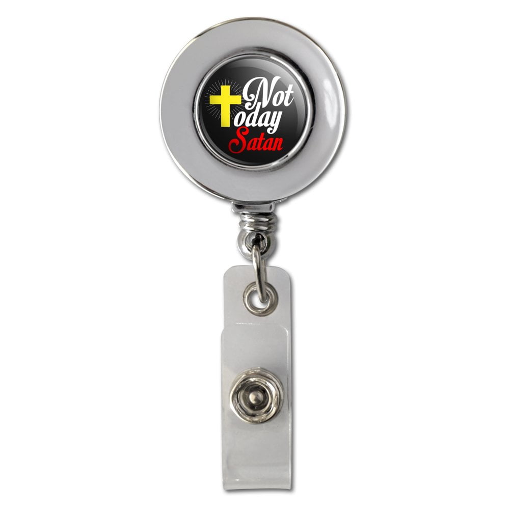 Rainbow Pride Retractable Badge Holder - Metal Chrome ID Card Clip With Reel