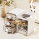 thumbnail image 4 of Organizador de Maquillaje con Cajas, Estantería de Maquillaje, Estantería de Mesa para Dormitorio, Estantería de Ba?o, Plegable, Metal, 2 Niveles, para Habitación,topliu, 4 of 8