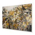 thumbnail image 2 of Designart "Bohemian Medley Yellow And Cream II" Boho Mosaic Metal Wall Decor, 2 of 5