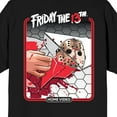 thumbnail image 4 of Friday The 13th Mask Mirror & Bloody Hand Crew Neck Short Sleeve Men's Black T-shirt-Small, 4 of 4