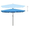 thumbnail image 2 of vidaXL Garden Parasol with Pole 210x140 cm Azure Blue, 2 of 4