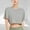 #4Gray, variant on Byworldtasic Women's Basic Shirt Womens Oversized Cropped T-Shirts Scoop Neck Short Sleeve Boxy Tops Solid Color Workout Tee Shirts