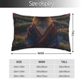 thumbnail image 2 of Honeii Garden Meditating Weasel Print Pillow Cases,Plush Throw Pillow Covers,Decorative Pillowcase for Sofa, Couch, Living Room-16"x24", 2 of 6