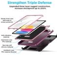 thumbnail image 4 of AICase For Apple iPad 10th Generation Case Shockproof Heavy Duty Rugged Cover Built-in Screen Protector,Purple/Pink, 4 of 11