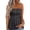 Dark Gray, variant on Tube Tops Strapless Blouse Smocked Tube Tops Backless Top flowy strapless top Basic Bandeau Shirred Tanks Sleeveless Tank Bandeau Tops summer essentials Shoulder Tops Navy XL