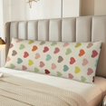 thumbnail image 5 of Naloa Heart Polka Dot Super Soft 20x60 Body Pillow Case,Long Side Hidden Zipper（PILLOWS ARE NOT INCLUDED）, 5 of 6