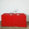 thumbnail image 4 of LinenTablecloth 6 ft. Fitted Polyester Tablecloth (4, Red), 4 of 10