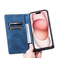 thumbnail image 6 of Case for iPhone 11 Wallet Case for Women Girls with Credit Card Holder, Embossed Flower Pattern Magnetic Flip PU Leather Purse Shockproof Protective Phone Cover for iPhone 11, Blue, 6 of 8