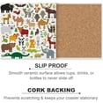 thumbnail image 6 of GZHJMY Square Drink Coasters, 4 Pcs Animals Pattern Absorbent Ceramic Coffee Coasters for Drinks with Cork Base Housewarming Gift for Home Decor, 6 of 6