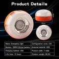 thumbnail image 2 of Emergency Lamp V16 Emergency Light Standalone Led Warning Lights Usb Rechargeable W/Magnetic Base, Yellow White Road Fault Warning Light Used For Car, 2 of 5