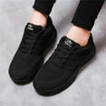 thumbnail image 4 of gvdentm Women Sneakers Women's Tennis Running Sneakers Lightweight Sport Gym Breathable Fashion Walking Shoes Black,7.5, 4 of 5