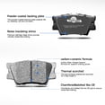 thumbnail image 6 of For 2015-2021 Ford Edge 2016-2018 Lincoln MKX, Front and Rear Ceramic Brake Pad, 6 of 6