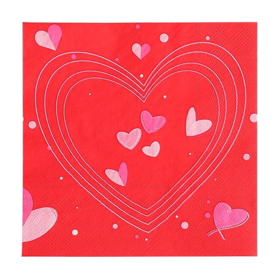 Deeceymbur Napkins Valentines Day Disposable Printed Party Tissues for Kitchen Dining Decoration 20 Pack