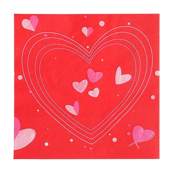 Decoraciones para San Valentín, adornos para San Valentín, regalos para San Valentín, servilletas desechables estampadas para San Valentín, toallas faciales, pañuelos, pañuelos de papel para fiestas d