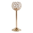 thumbnail image 2 of Candelero de cristal de té Sunnimix Centro de mesa 24cm Dorado Candelero de mosaico, 2 of 8