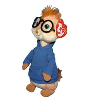 Ty Beanie Baby - SIMON (Alvin the Chipmunk Regular Size 6" Plush) Bonus 1 Fun Chops