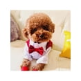 thumbnail image 4 of Pet Costume Dog Suit Formal Tuxedo, Dog Suit Bow Tie Costume, Gentleman Dog Wedding Party Suit, Dog Shirt Puppy Pet Small Dog Clothes with Bow Tie, 4 of 6