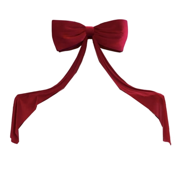 Advancent Árbol gigante de tela suave y alargada, con forma que añade ambiente a árboles de Navidad, paredes, puertas y fiestas. Kits de decoración para fiestas vino tinto