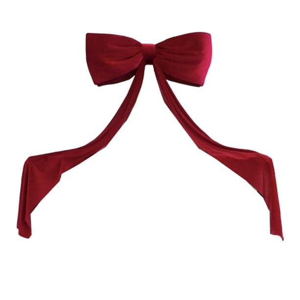 Advancent Árbol gigante de tela suave y alargada, con forma que añade ambiente a árboles de Navidad, paredes, puertas y fiestas. Kits de decoración para fiestas vino tinto