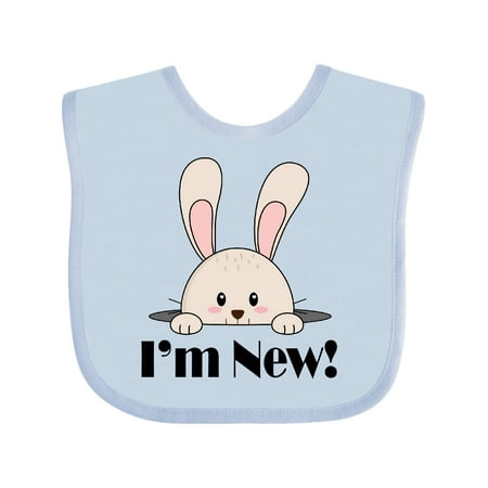 

Inktastic New Baby Bunny Rabbit Gift Baby Boy or Baby Girl Bib