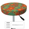 thumbnail image 4 of Fotbe Abstract Pattern Stool Covers Round,Waterproof Round Bar Stool Covers Bar Chair Covers Washable Stool Cushion Slipcover for 12-14 Inch Chair-13 inch, 4 of 7