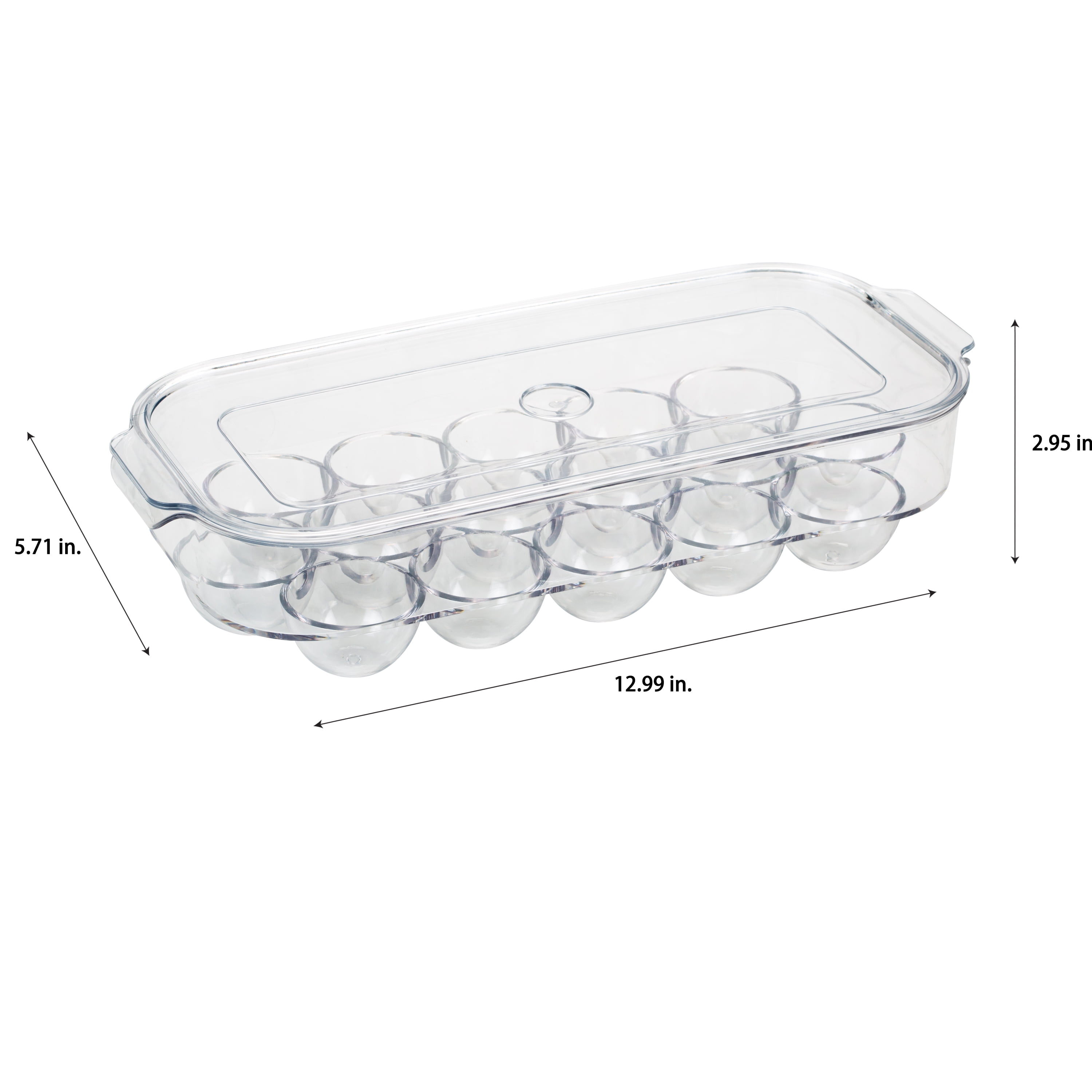 Kitchen Details 2 Pack Plastic 16 Compartment Egg Holder