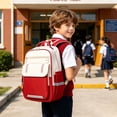 thumbnail image 4 of Mochila Escolar con Soporte Ergonómico para la Espalda, Acolchado de Malla Transpirable, Gran Capacidad, Nailon Resistente al Agua, Mochila Unisex para Adolescentes y Adultos, 4 of 7