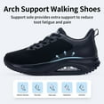 thumbnail image 3 of Artlea Womens Walking Shoes with Arch Support Orthotic Fashion Sneakers Tennis Shoes Plantar Fasciitis for Foot Pain Relief US 6-11, 3 of 7