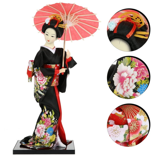 Kimono Geisha Doll Japanese Geisha Figurine Desktop Decor Japanese