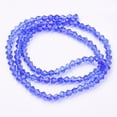 thumbnail image 3 of Faceted Bicone Blue Glass Beads Strands 4x4mm Hole: 1mm about 88~89pcs/strand 12.99~13.39 inch Glass, 3 of 3